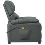 Voir la diapositive 5 : VIDAXL Fauteuil electrique de massage Gris fonce Tissu