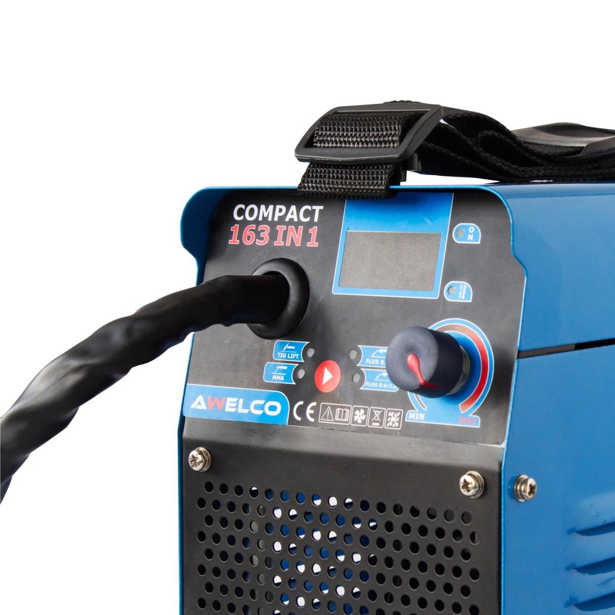 Voir la diapositive 4 : Awelco Poste à Souder Numérique MIG - MMA - TIG LIFT 3en1 Technologie IGBT Compact Polyvalent Soudage fil et Electrodes AWELCO