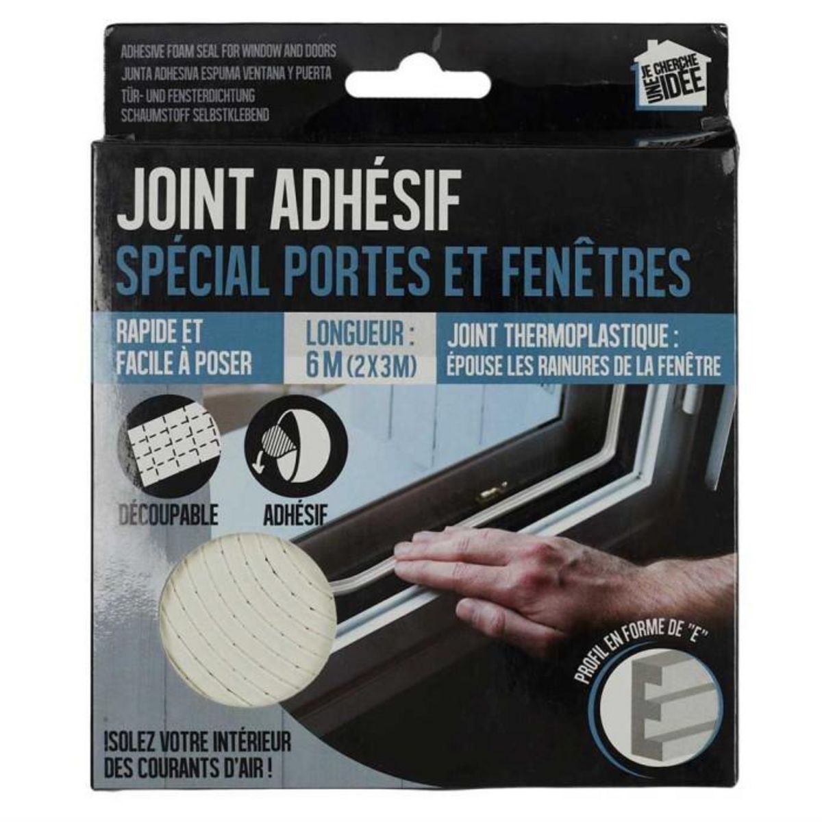 Paris Prix Joint Adhésif  Portes & Fenêtres  6m Blanc