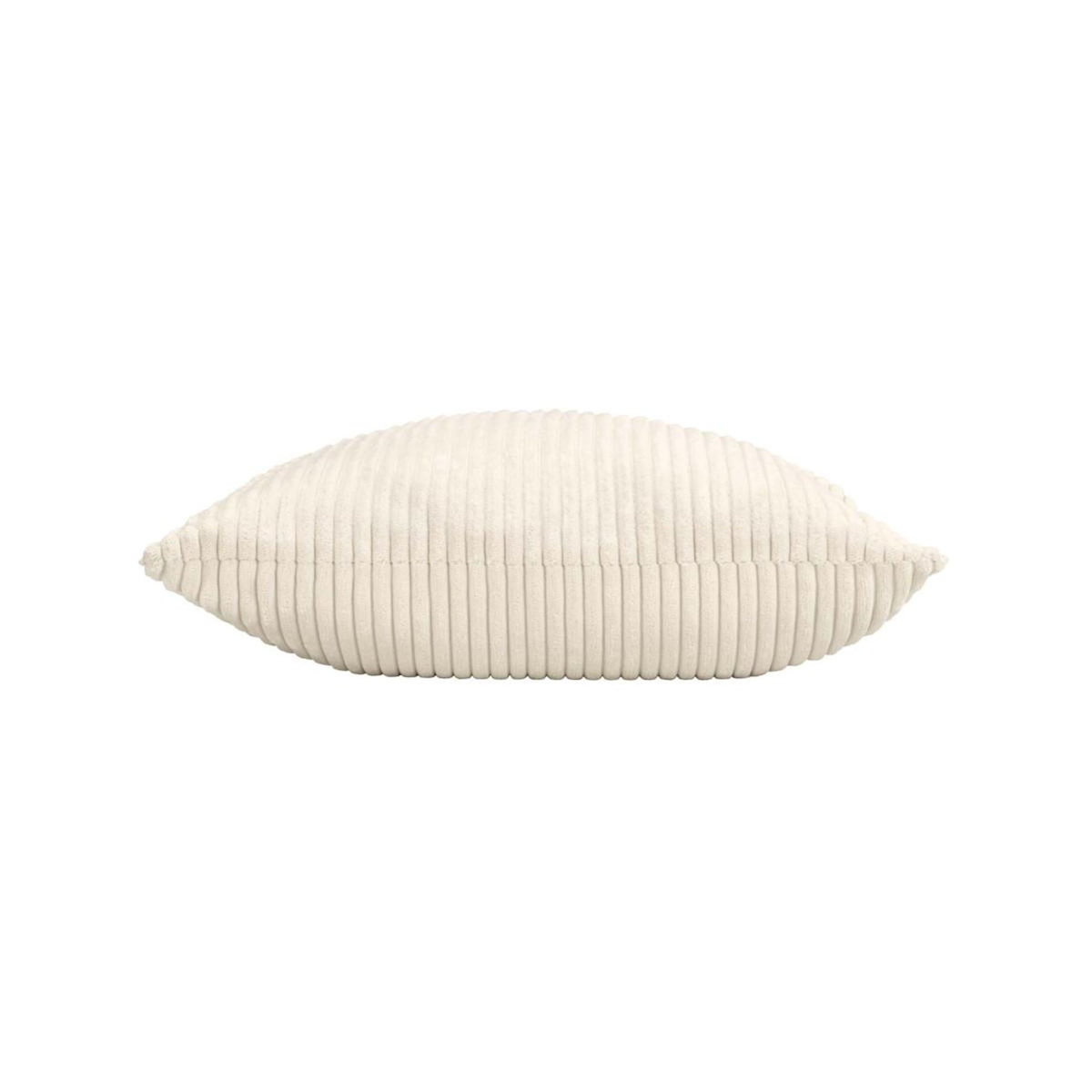 Paris Prix Coussin Déco en Velours Côtelé  Nils  45x45cm Naturel