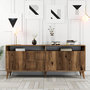 Voir la diapositive 2 : Habitat et Jardin Buffet en bois  Milan  - 180 x 35 x 78 cm - Noyer