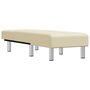 Voir la diapositive 3 : VIDAXL Chaise longue creme similicuir