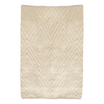 The Home Deco Factory Tapis design ethnique Home - L. 120 x l. 170 cm - Blanc