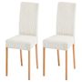 Voir la diapositive 1 : BEST MOBILIER Gemma - lot de 2 chaises - en velours côtelé