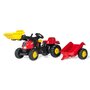 ROLLY TOYS Tracteur a Pedales rollyKid-X + remorque