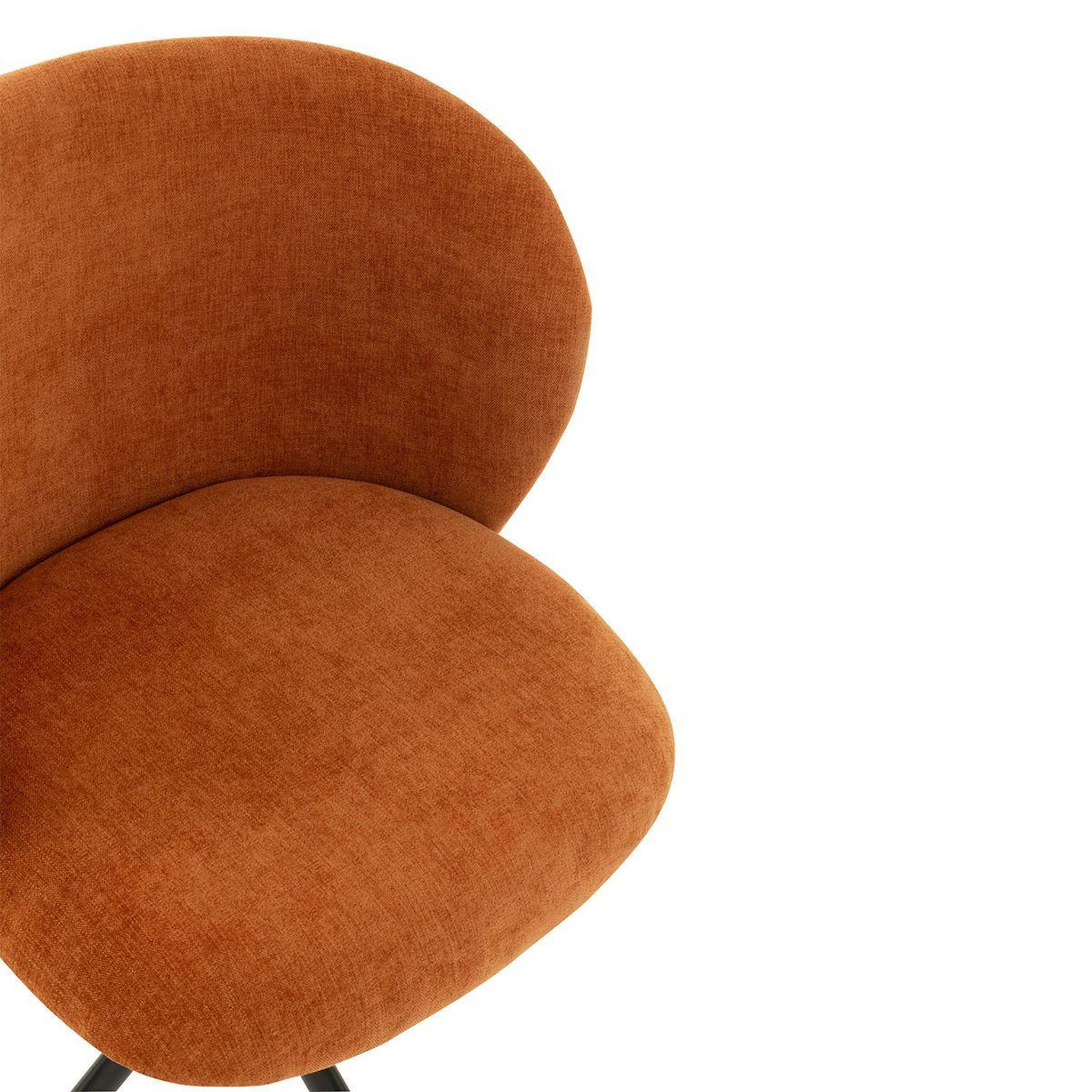 Voir la diapositive 6 : J-LINE Chaise pivotante design  gena  56cm rouille