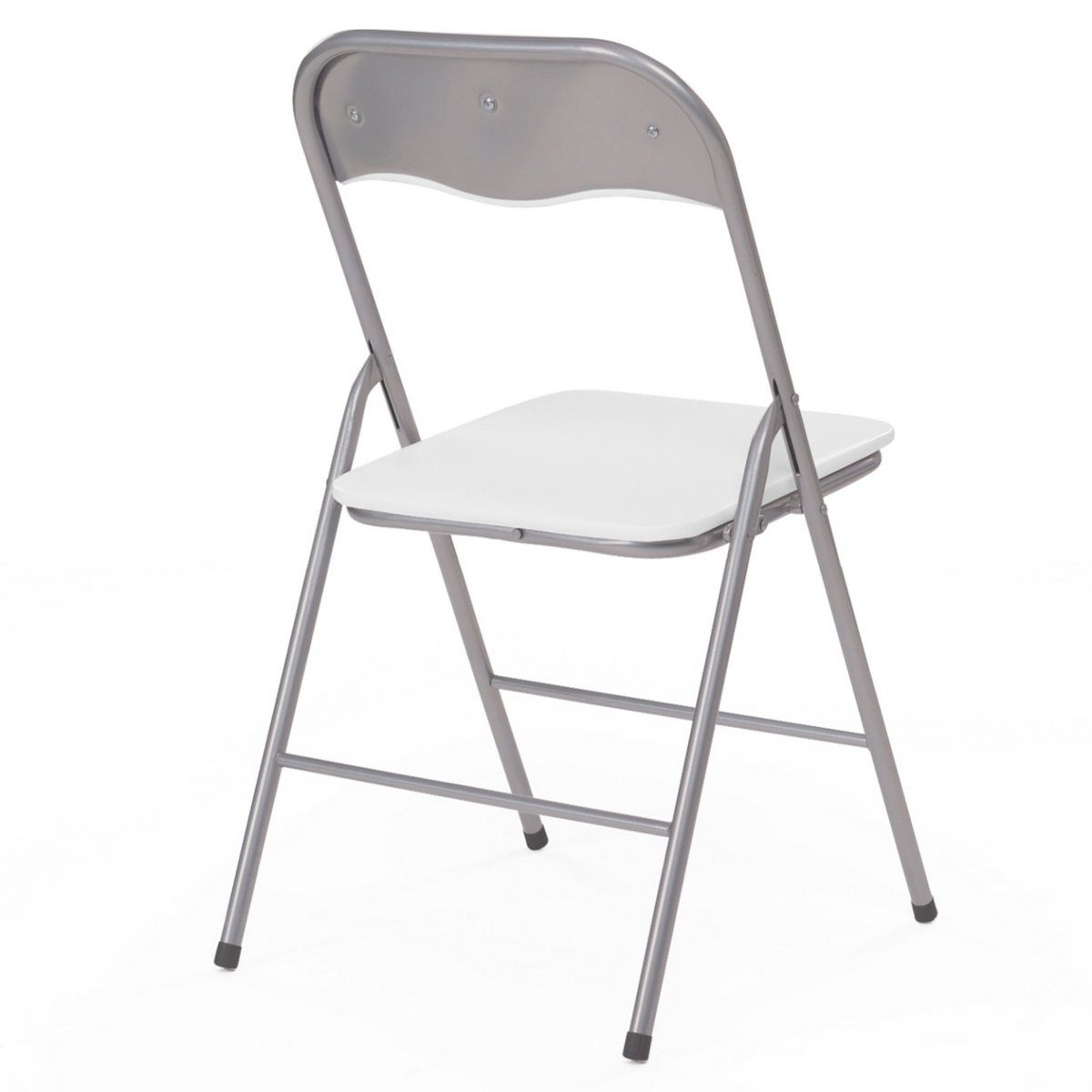 ID MARKET Lot de 6 chaises pliantes KITY blanches en PU