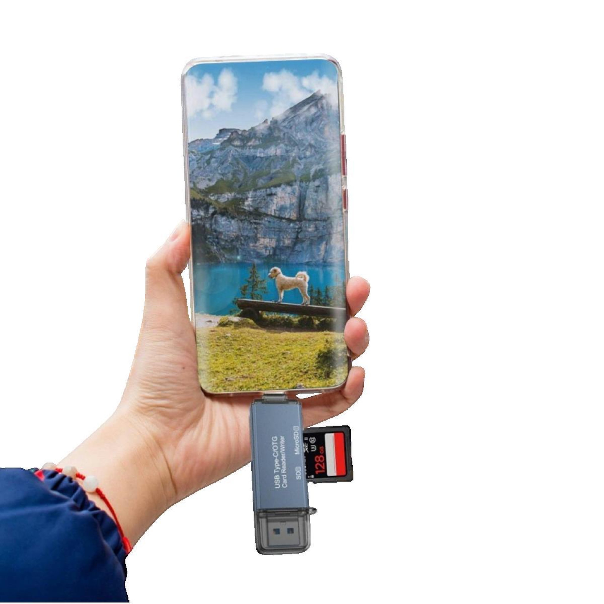 Voir la diapositive 2 : ZEN Lecteur de carte mémoire Zenwire 4-en-1 USB 3.0 et USB-C