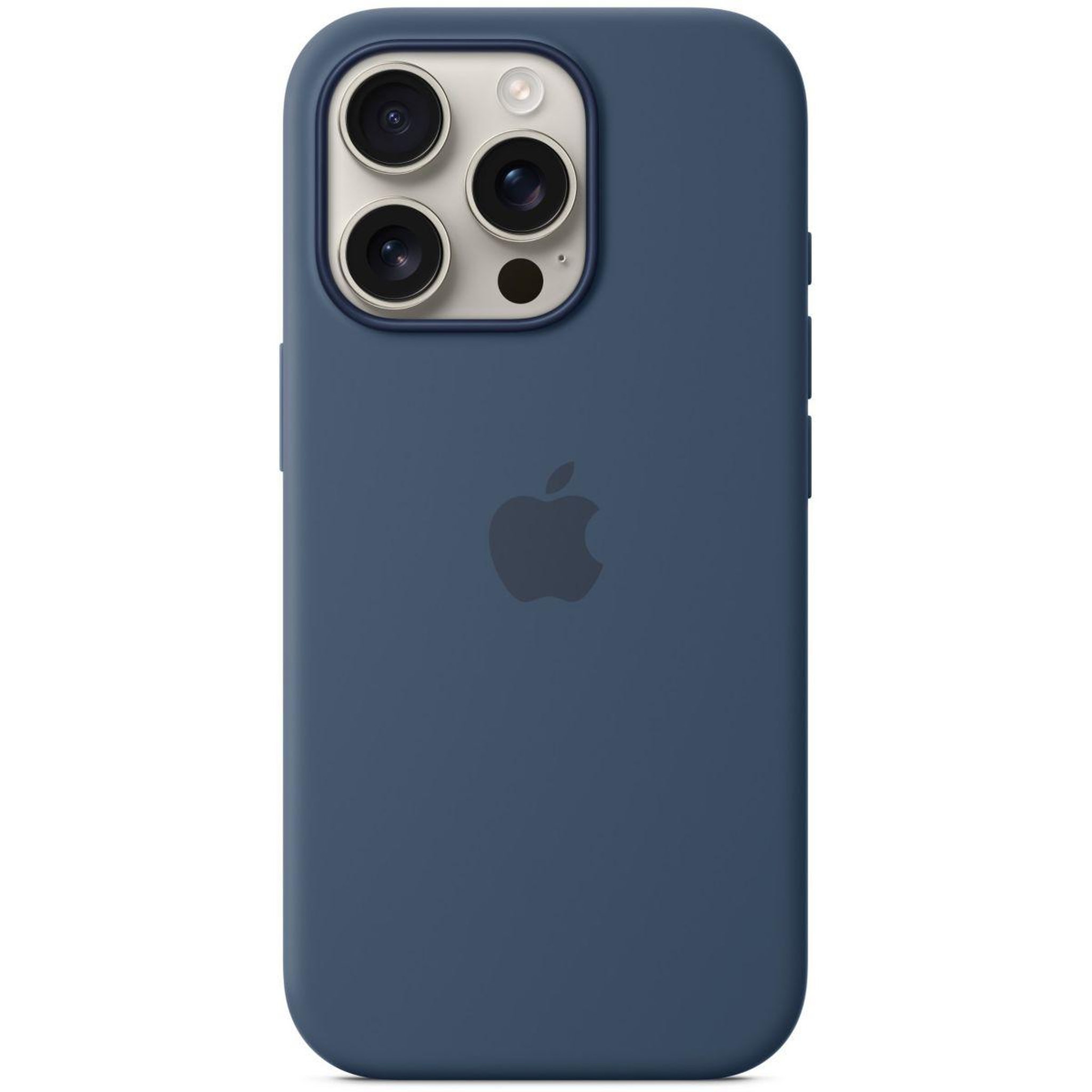 Voir la diapositive 2 : APPLE Coque iPhone 16 Pro MagSafe denim silicone