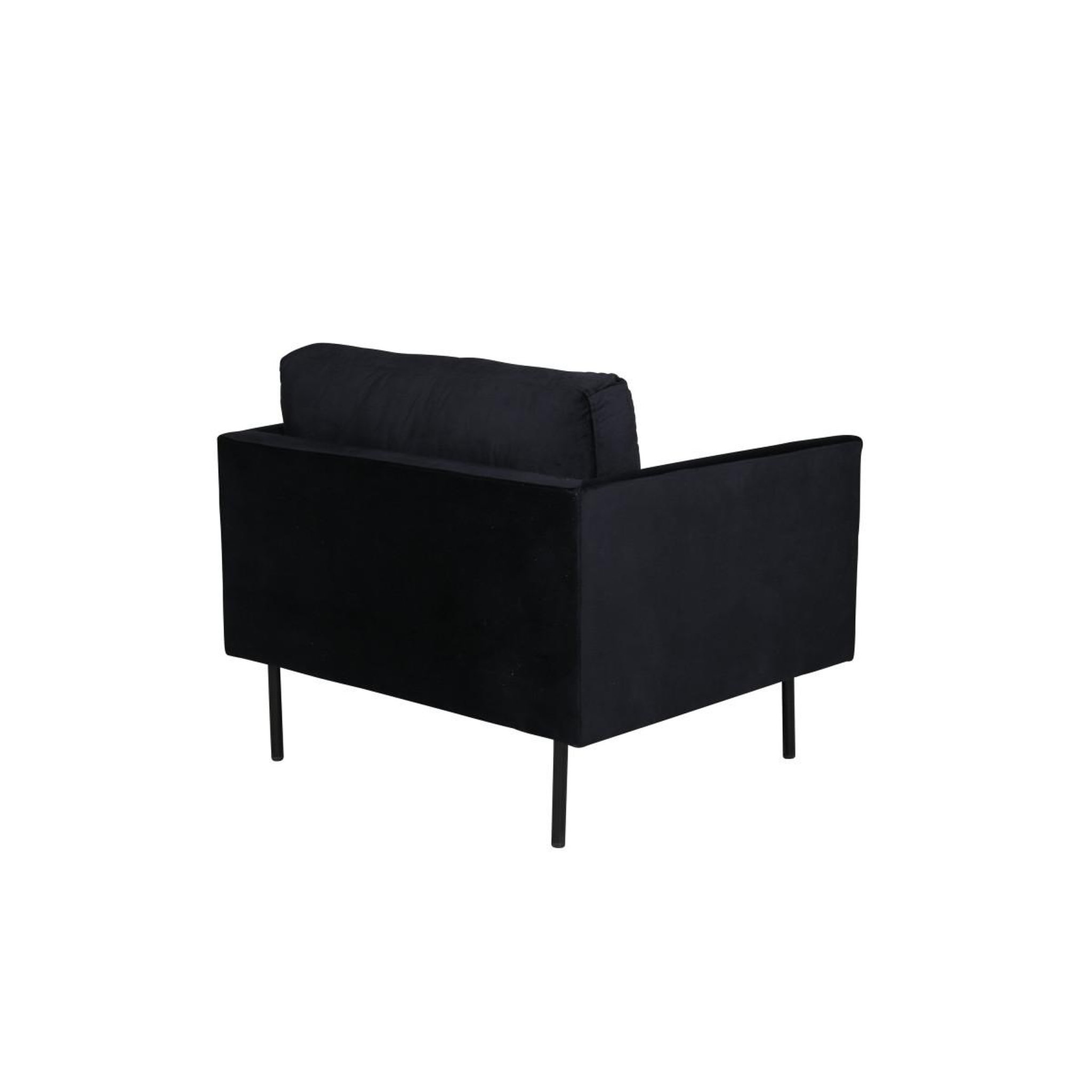 Voir la diapositive 4 : Paris Prix Fauteuil en velours  zoom  95cm noir