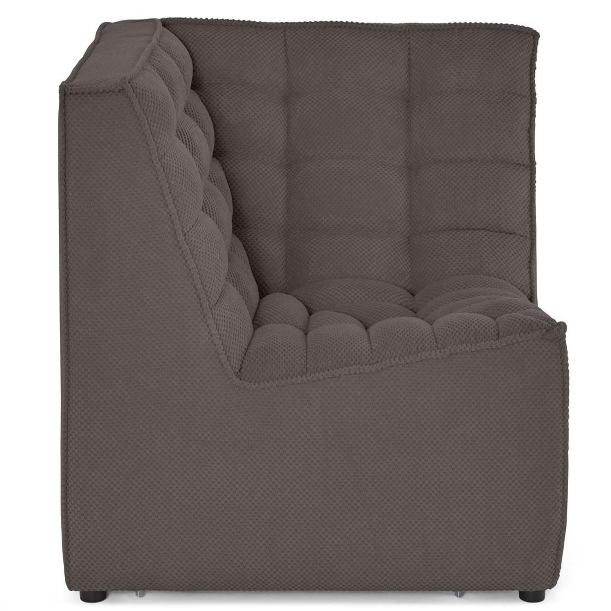 Voir la diapositive 5 : BEST MOBILIER Ellie - module d'angle en velours texturé