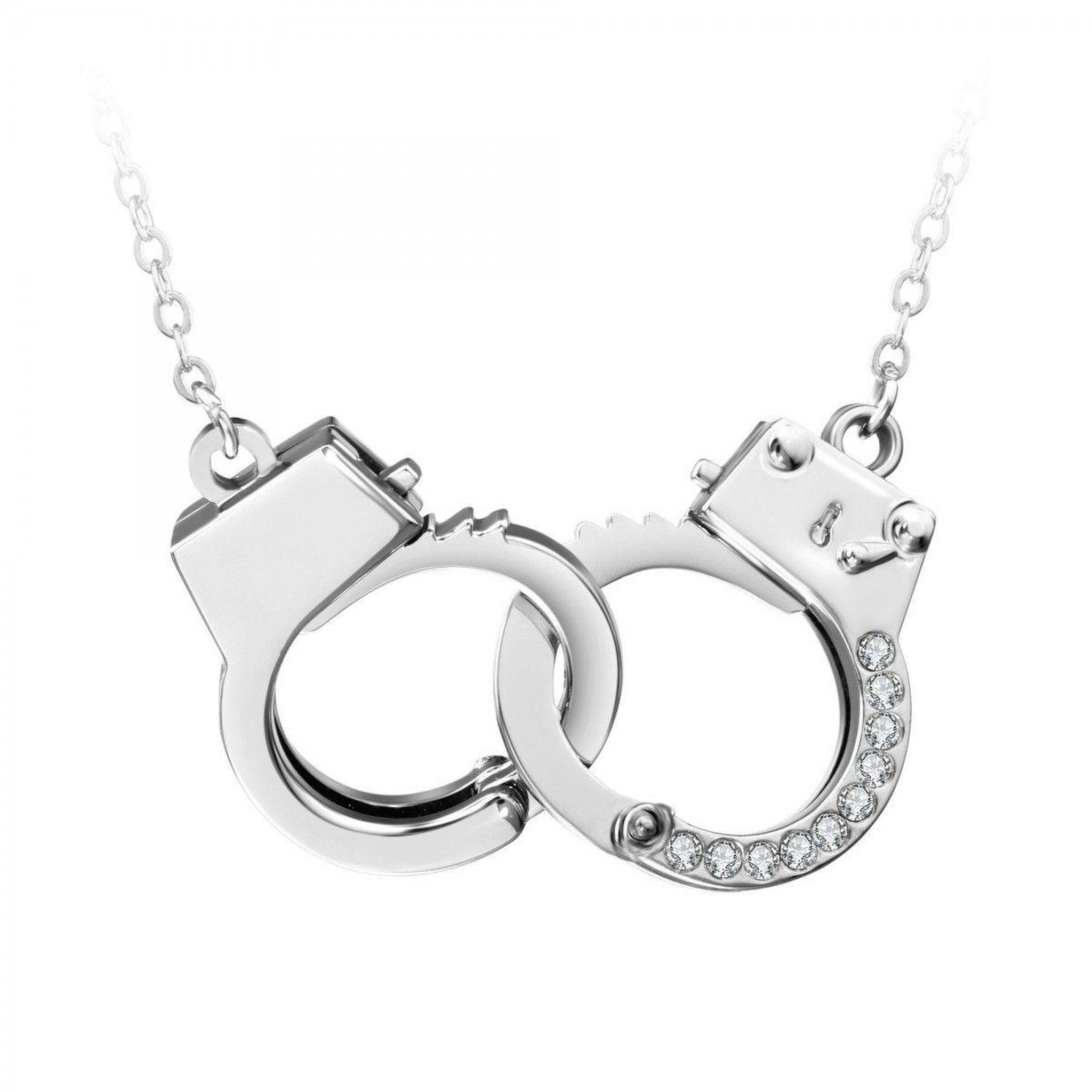 Voir la diapositive 2 : SC CRYSTAL Collier menottes SC Crystal orné de Cristaux scintillants
