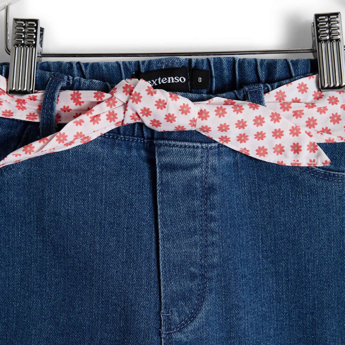 INEXTENSO Pantalon denim bleu fille 