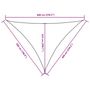 Voir la diapositive 6 : VIDAXL Voile de parasol tissu oxford triangulaire 5x6x6 m creme