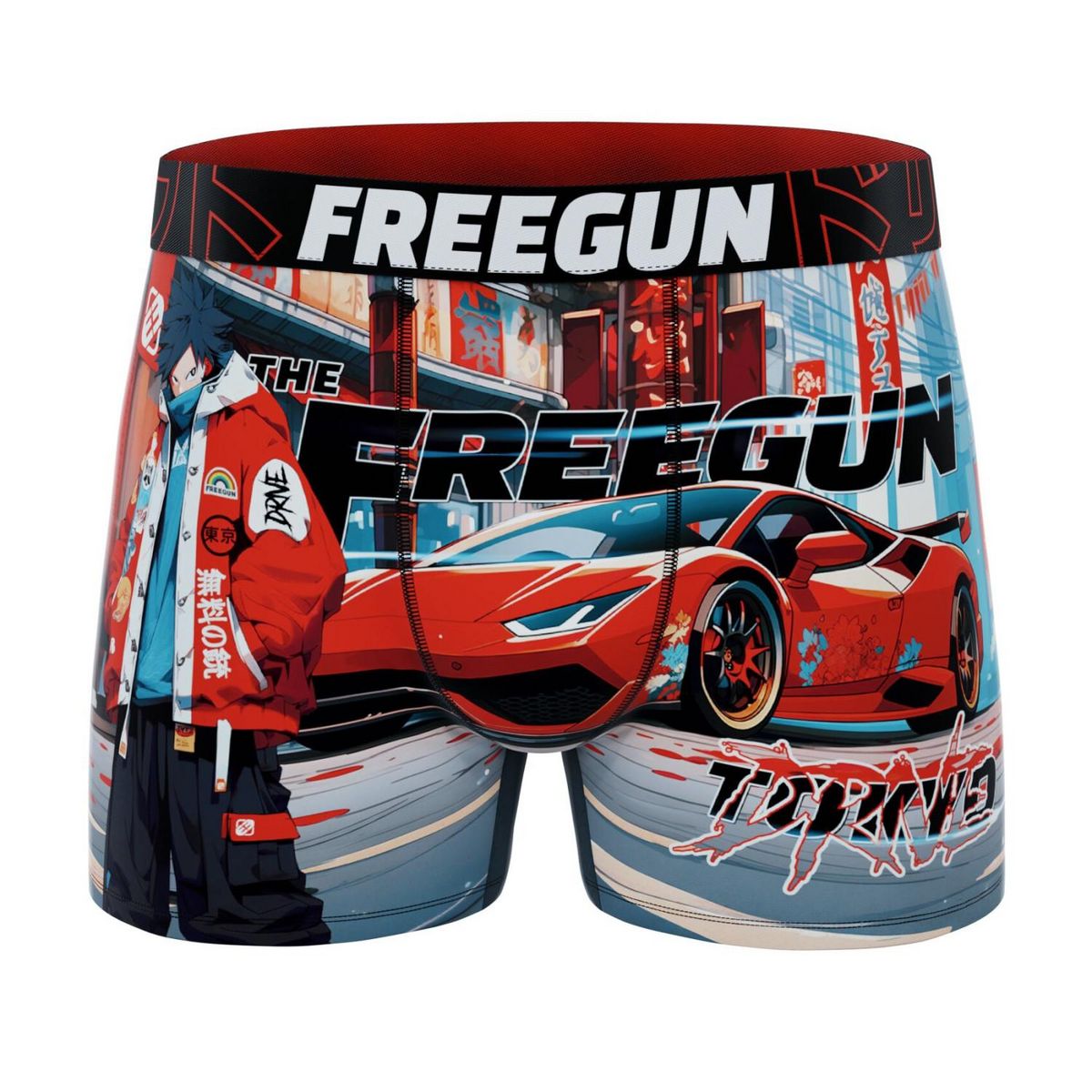 FREEGUN Lot de 5 boxers homme Street Ninja