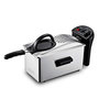 Voir la diapositive 1 : KITCHENCOOK Kitchencook - Friteuse 3l Inox Semi Pro - 2100w - Couvercle Avec Fenêtre - Rangement Compact - Pieds Antidérapants