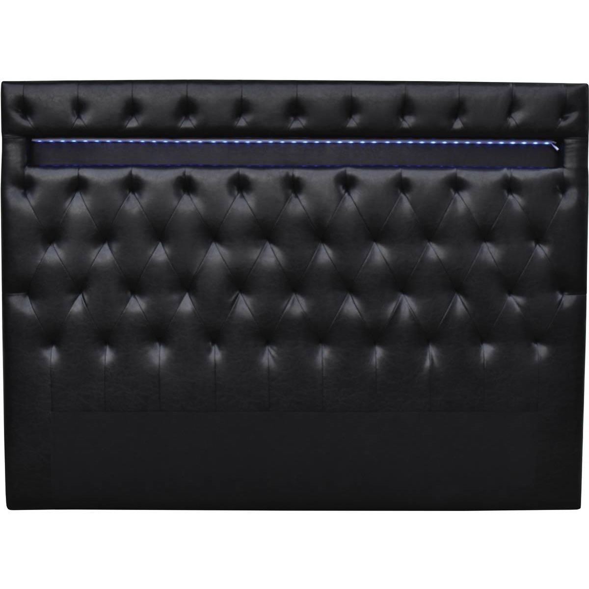 Habitat et Jardin Tête de lit  Déco  LED - 149 cm - Noir