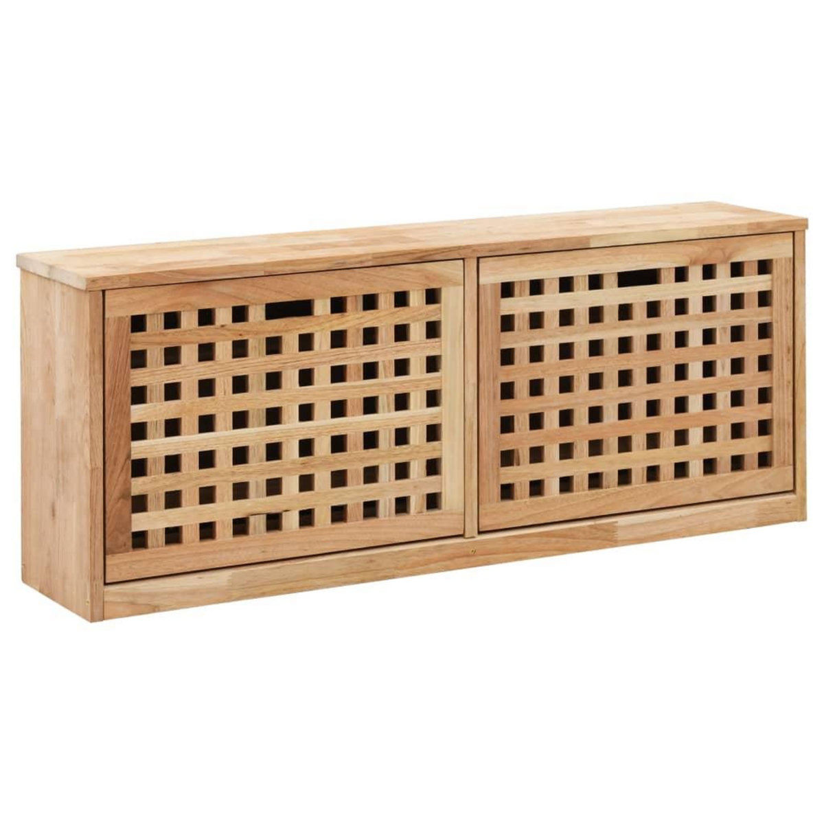 VIDAXL Banc de rangement de chaussures 94x20x38cm Bois massif de noyer