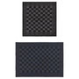 Voir la diapositive 2 : VIDAXL Ensemble de serviettes 10 pcs noir et gris coton