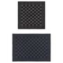 Voir la diapositive 2 : VIDAXL Ensemble de serviettes 10 pcs noir et gris coton