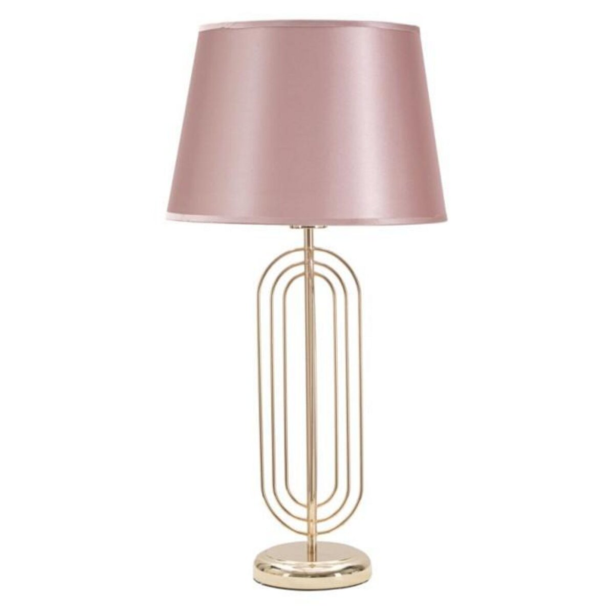 Paris Prix Lampe à Poser Design en Métal  Krista  64cm Rose & Or