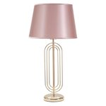 Paris Prix Lampe à Poser Design en Métal  Krista  64cm Rose & Or