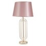 Voir la diapositive 1 : Paris Prix Lampe à Poser Design en Métal  Krista  64cm Rose & Or