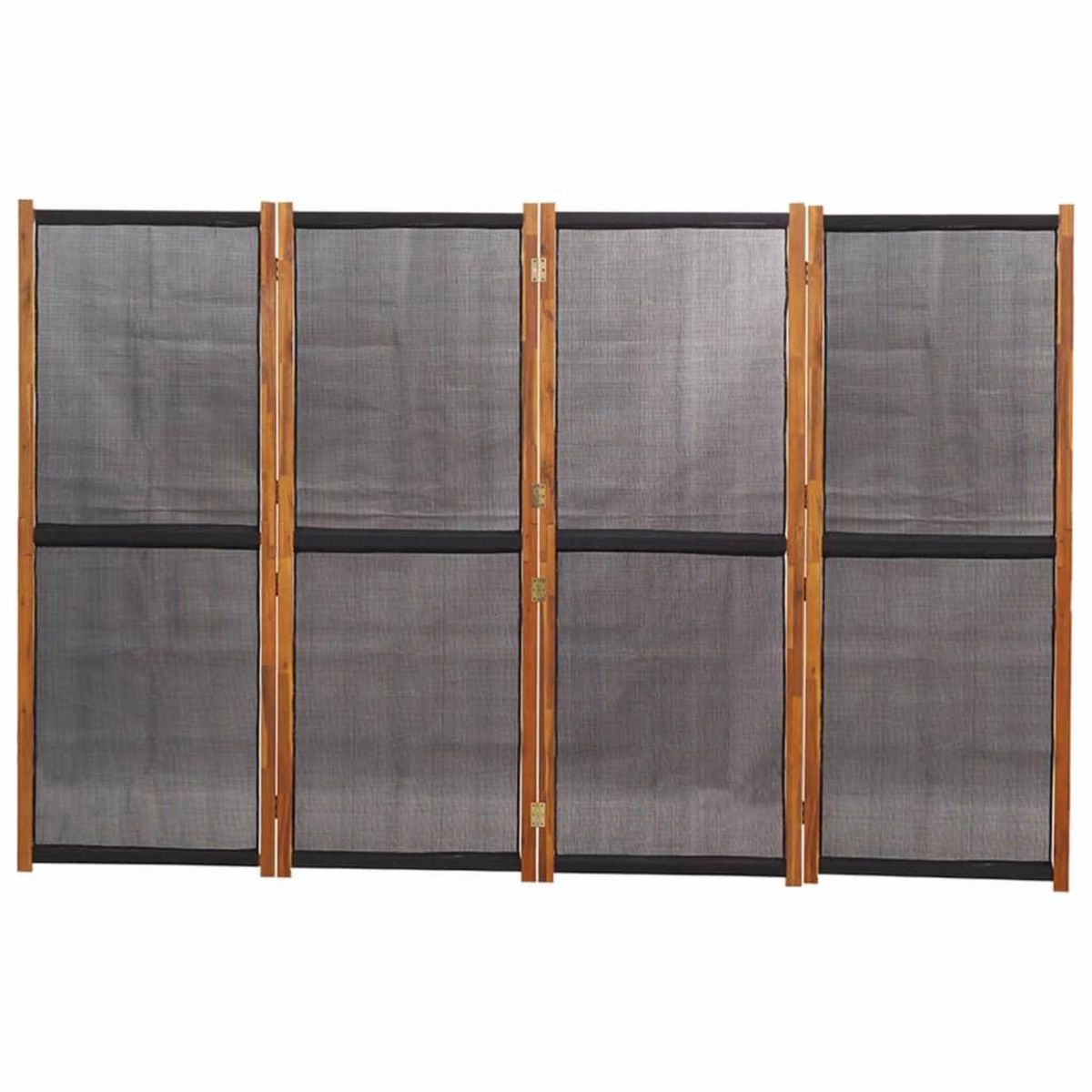 VIDAXL Cloison de separation 4 panneaux Noir 280x180 cm