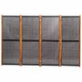 Voir la diapositive 4 : VIDAXL Cloison de separation 4 panneaux Noir 280x180 cm