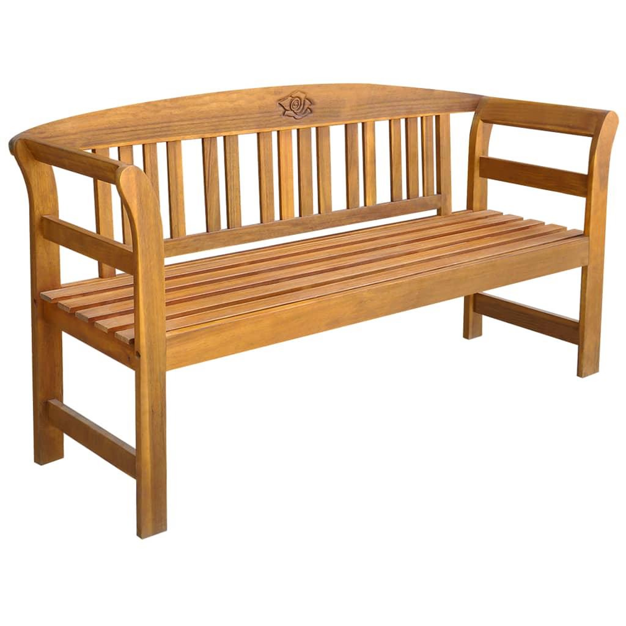 Voir la diapositive 2 : VIDAXL Banc de jardin avec coussin 157 cm Bois d'acacia massif