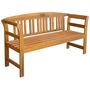 Voir la diapositive 2 : VIDAXL Banc de jardin avec coussin 157 cm Bois d'acacia massif