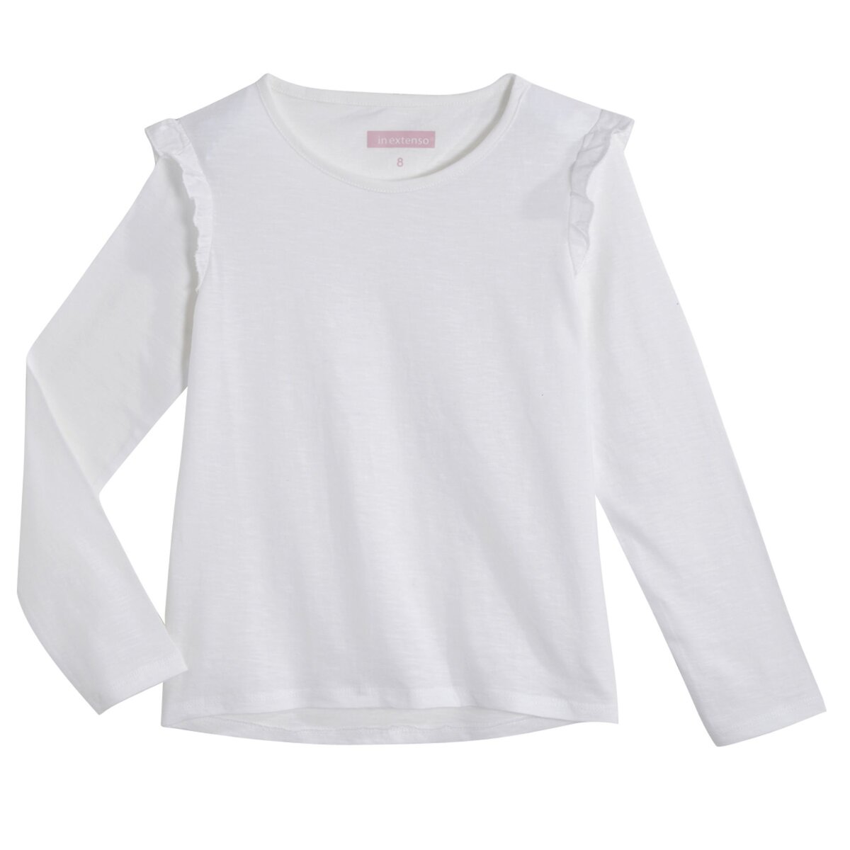 IN EXTENSO T-shirt manches longues avec volants fille