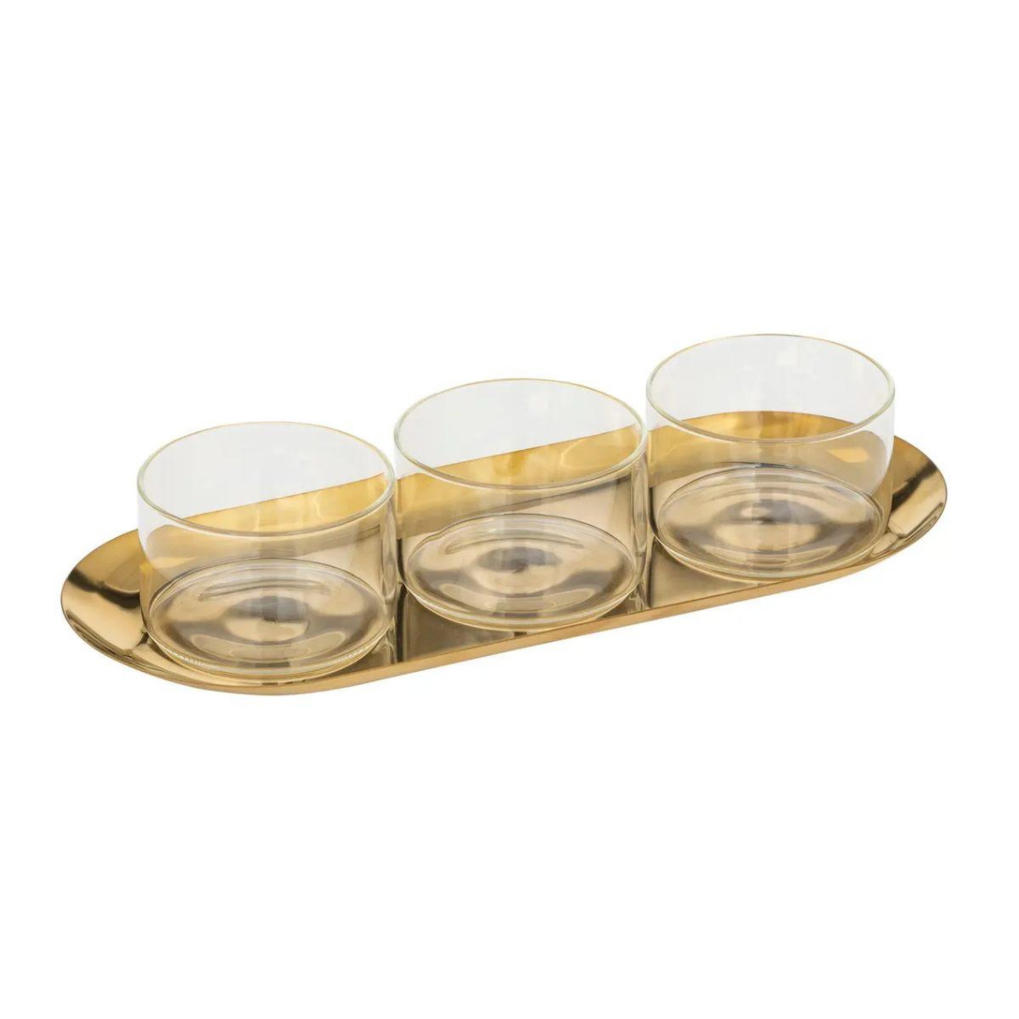 Voir la diapositive 1 : SECRET DE GOURMET Service Apéritif 4 Pièces  Automne  30cm Or