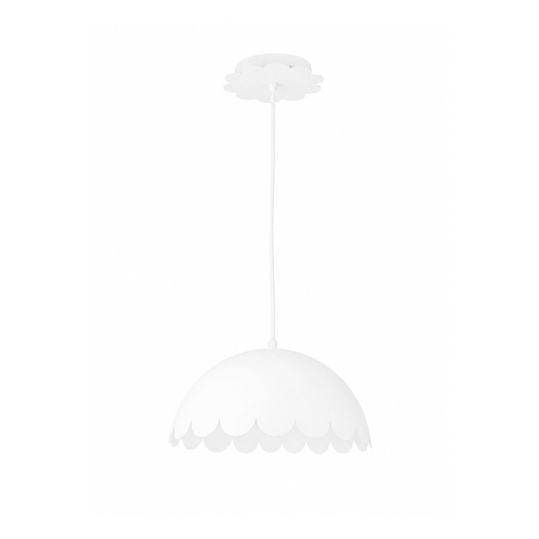 MAISON PAVANE Suspension en métal blanc D30 cm-Flow