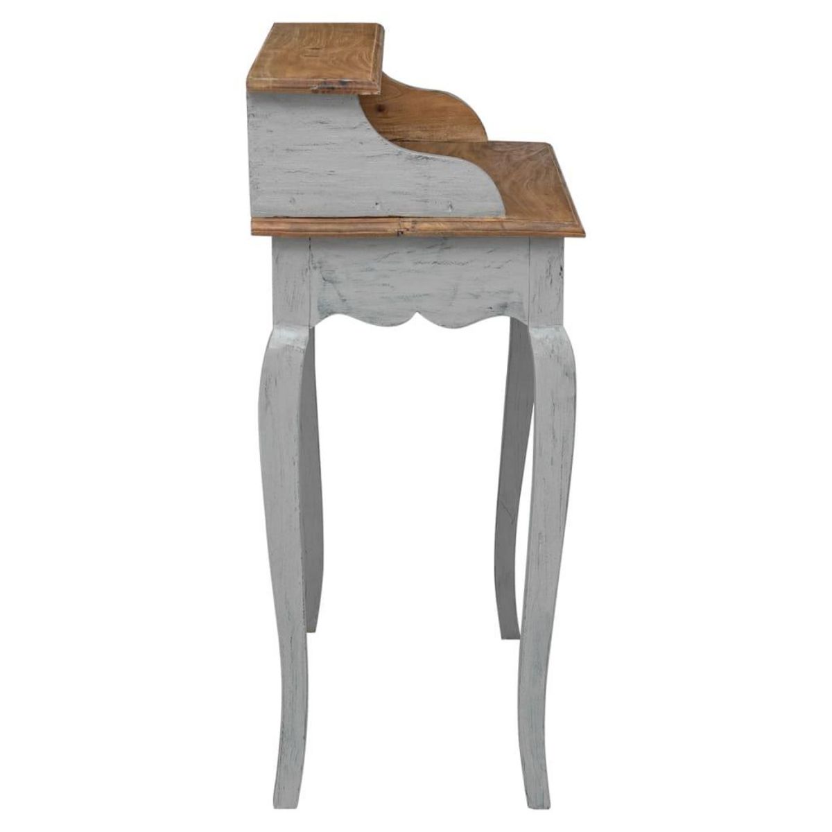 VIDAXL Bureau d'ecriture bois d'acajou massif 80x40x92 cm