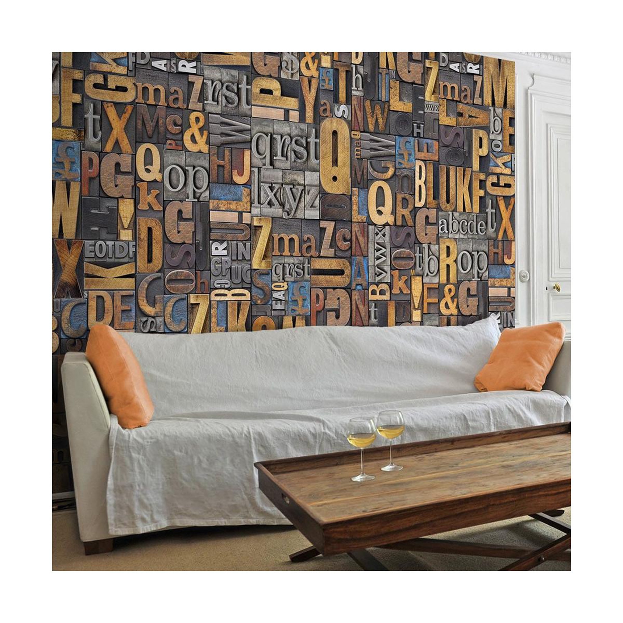 Paris Prix Papier peint  verbal puzzle  50x1000cm