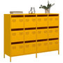 Voir la diapositive 1 : VIDAXL Buffet jaune moutarde 135x39x103,5 cm acier lamine a froid