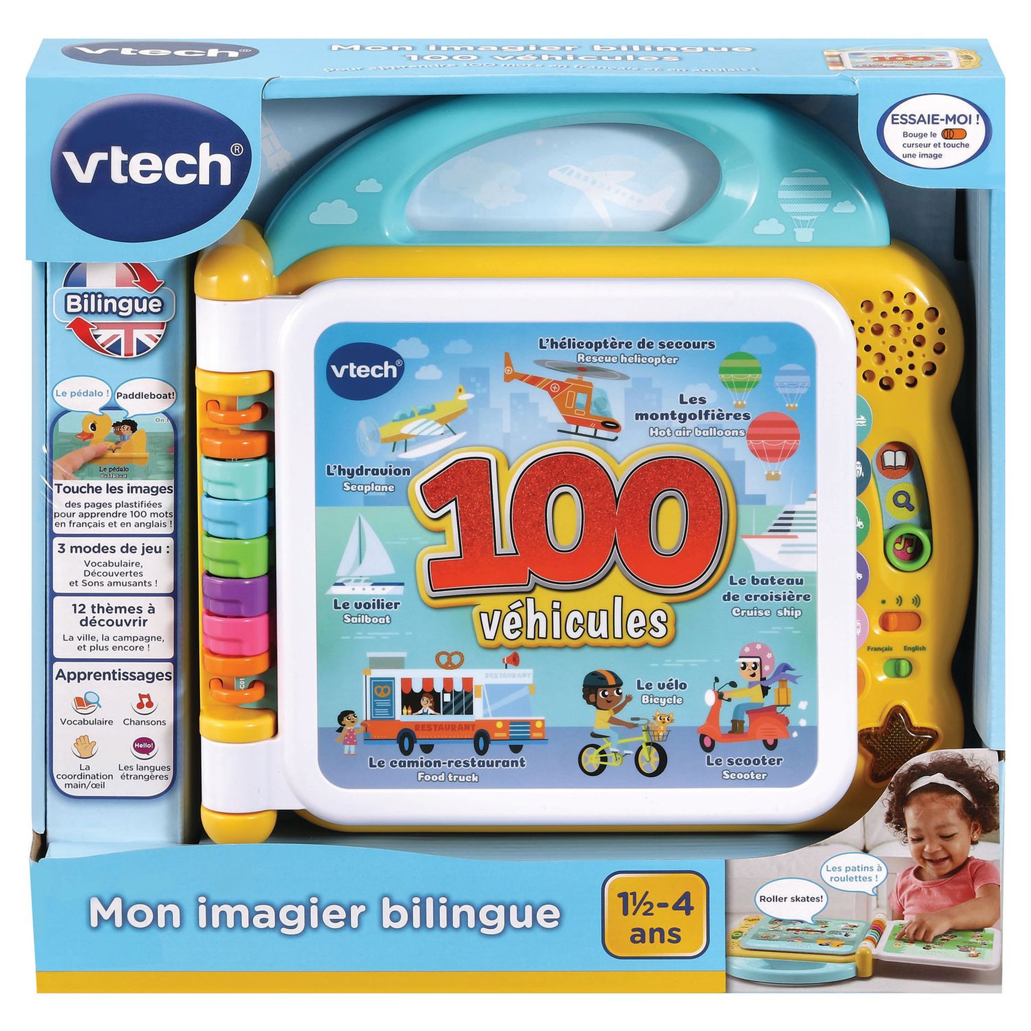 Voir la diapositive 2 : VTECH BABY Imagier bilingue véhicules 