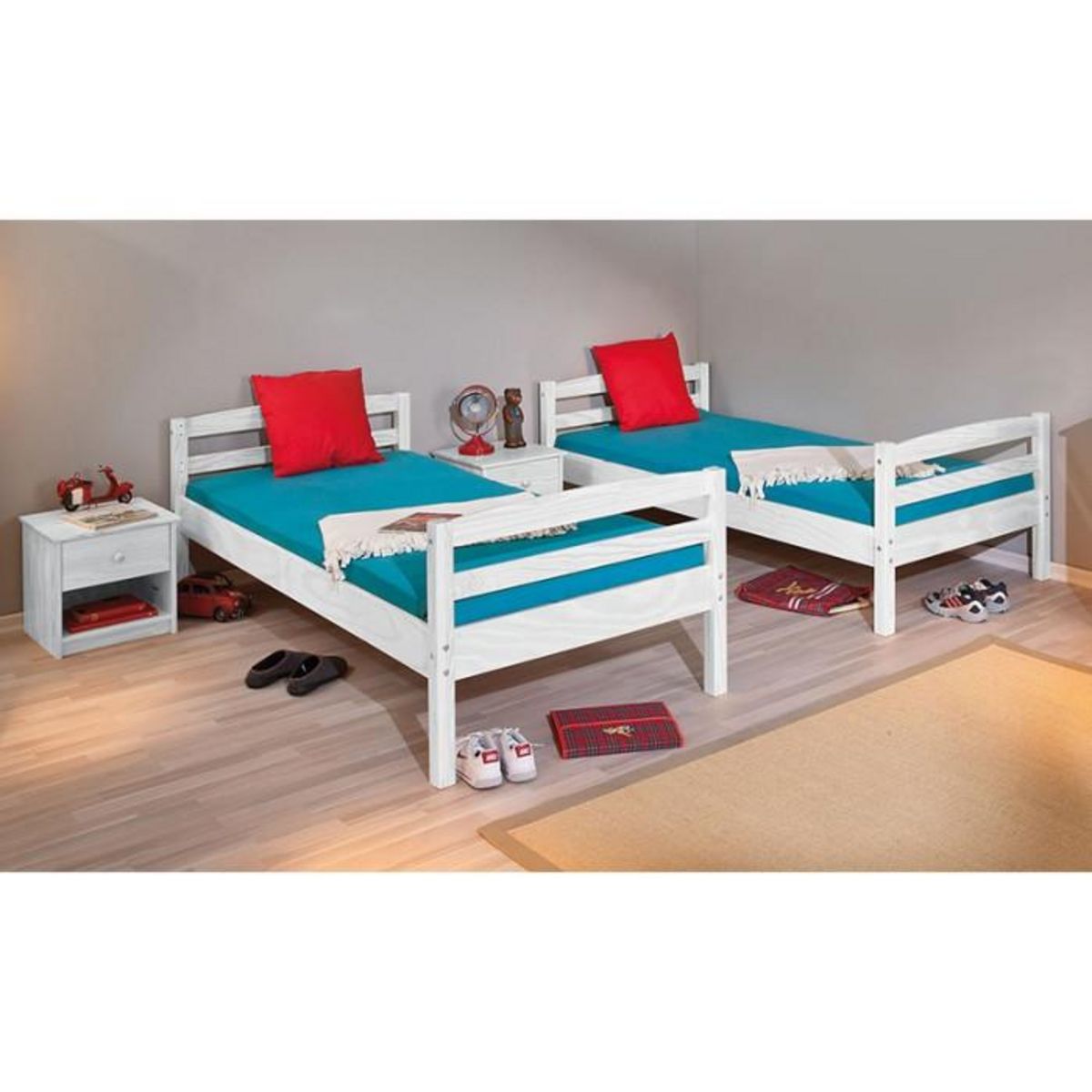 Paris Prix Lit Enfant Superposé  Joe  90x200cm Blanc