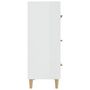 Voir la diapositive 4 : VIDAXL Buffet Blanc brillant 70x34x90 cm Bois d'ingenierie