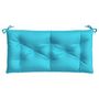 Voir la diapositive 4 : VIDAXL Coussin de banc de jardin turquoise 100x50x7 cm tissu oxford