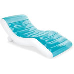 INTEX Matelas gonflable chaise longue INTEX - Asymétrique - Bleu océan - 191 x 99 cm