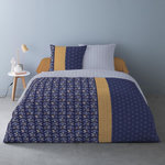 Dourev Housse de couette 240x220 CARLOS + 2 taies Percale de coton