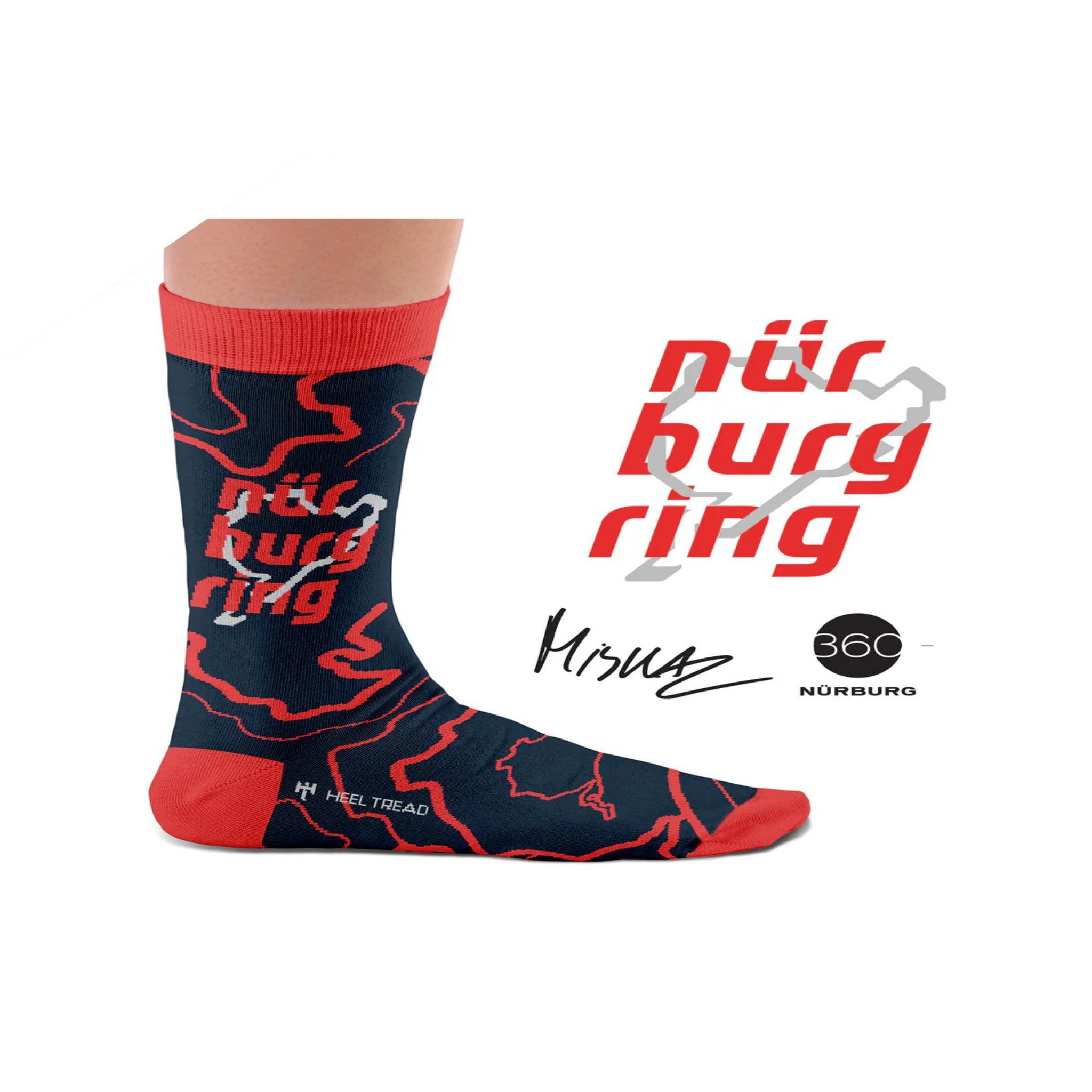 Voir la diapositive 2 : SOCK AFFAIRS Chaussettes lettrage nürburgring