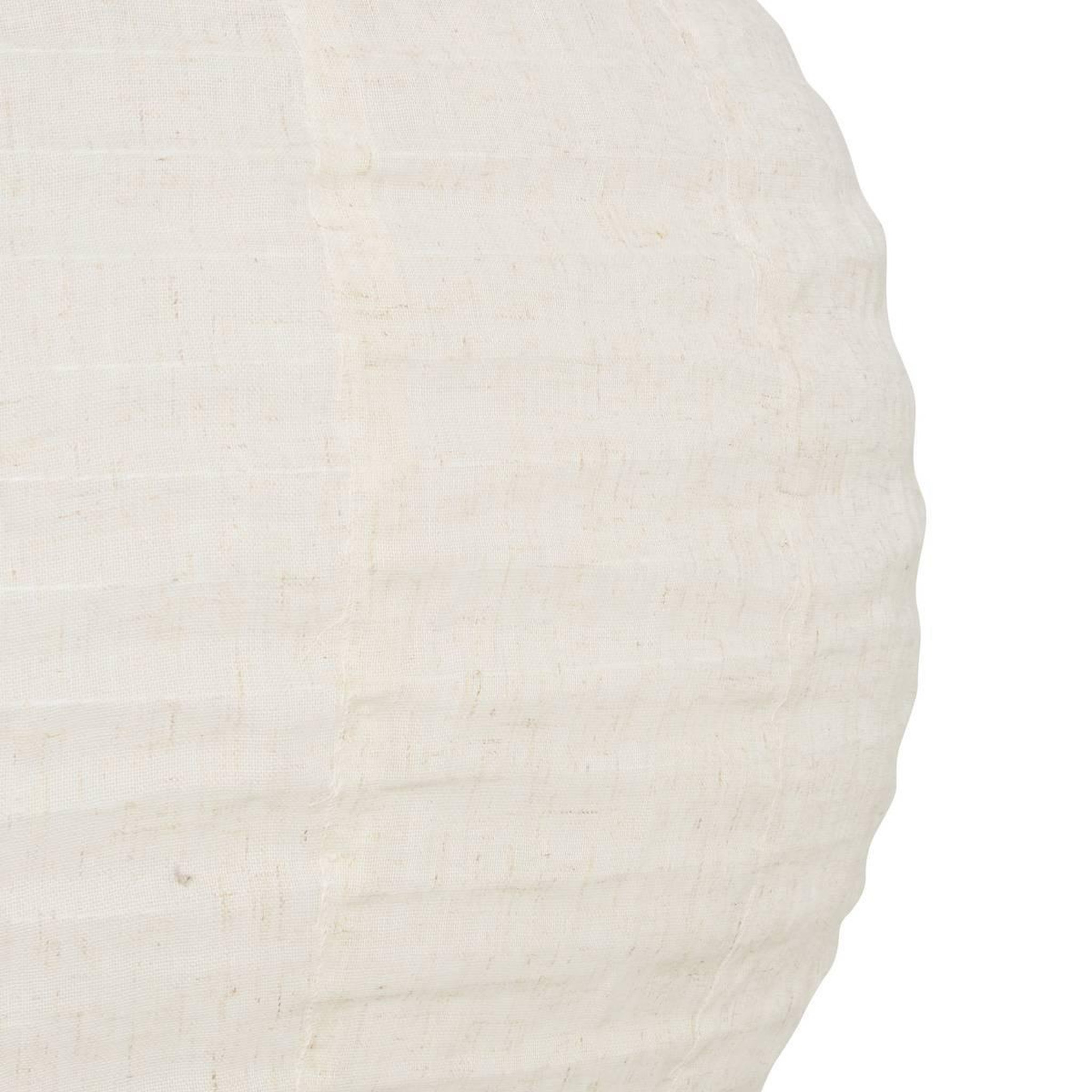 Voir la diapositive 3 : ATMOSPHERA Lanterne japonaise boule  jordy  43cm blanc