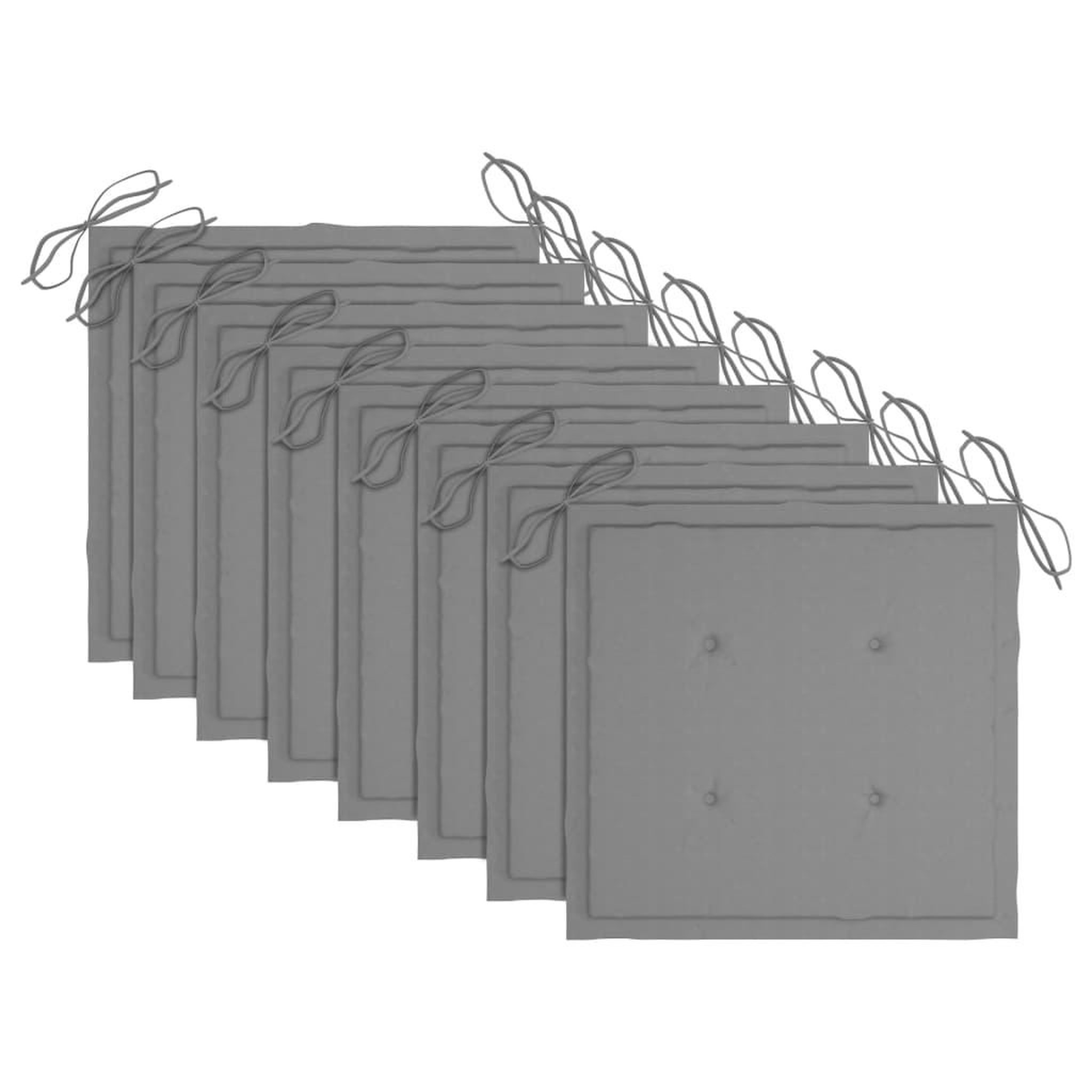 Voir la diapositive 5 : VIDAXL Chaises de jardin avec coussins lot de 8 Bois d'acacia solide