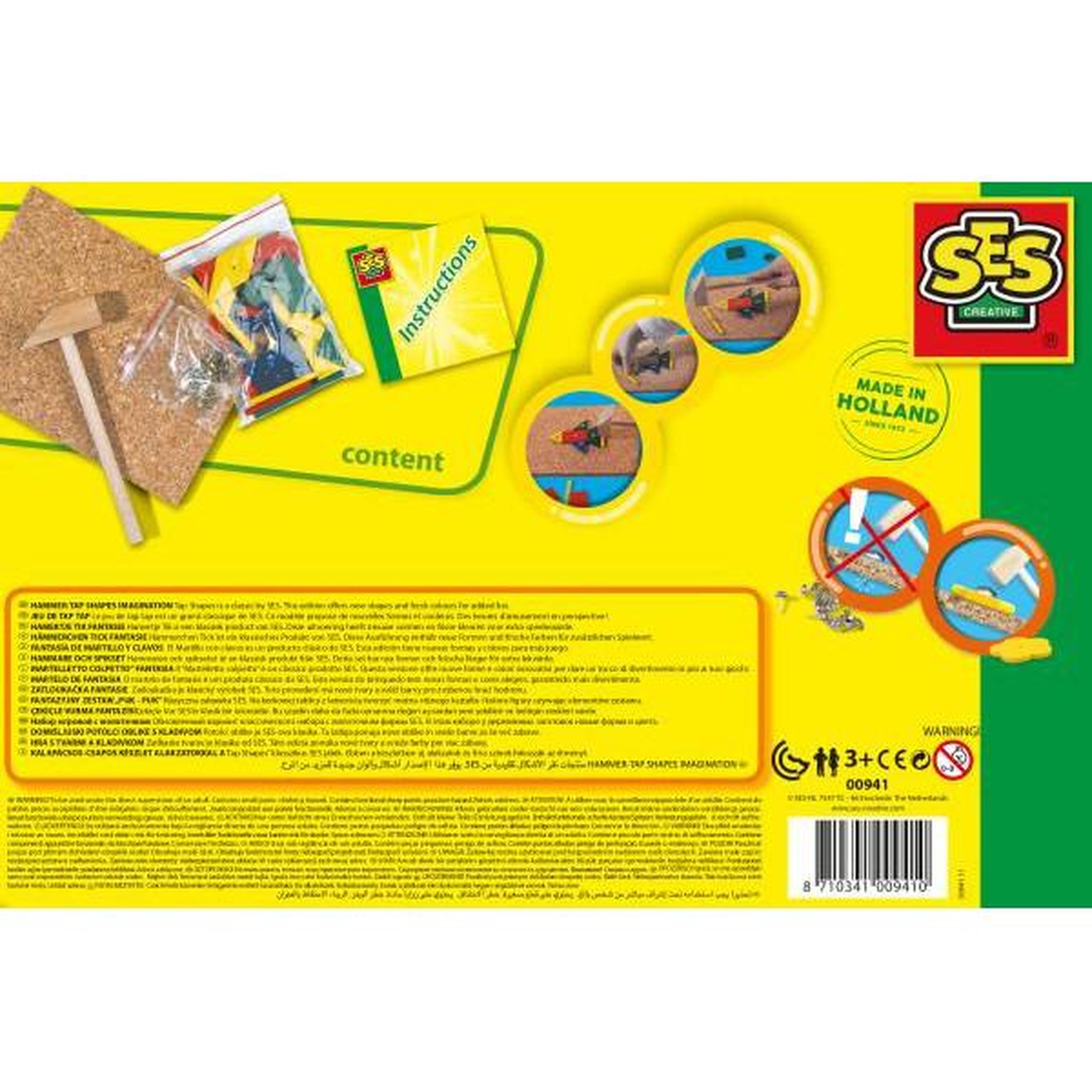 Voir la diapositive 2 : SES Creative Jeu De Tap Tap Original - SES CREATIVE - 32 pieces de bois - Mixte - a partir de 3 ans