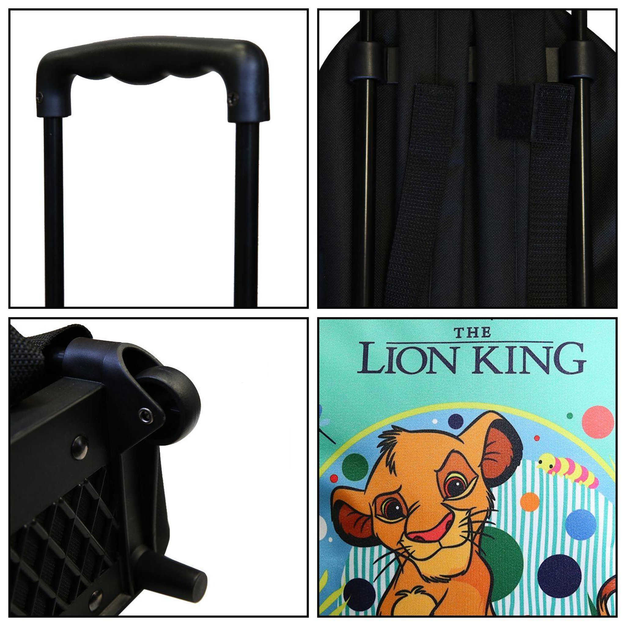 Voir la diapositive 6 : Bagtrotter BAGTROTTER Sac à dos à roulettes 31 cm maternelle Le Roi Lion Vert