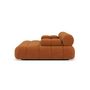 Voir la diapositive 4 : LISA DESIGN Ruby - canapé droit 4 places avec double méridienne - assise profonde - en velours texturé