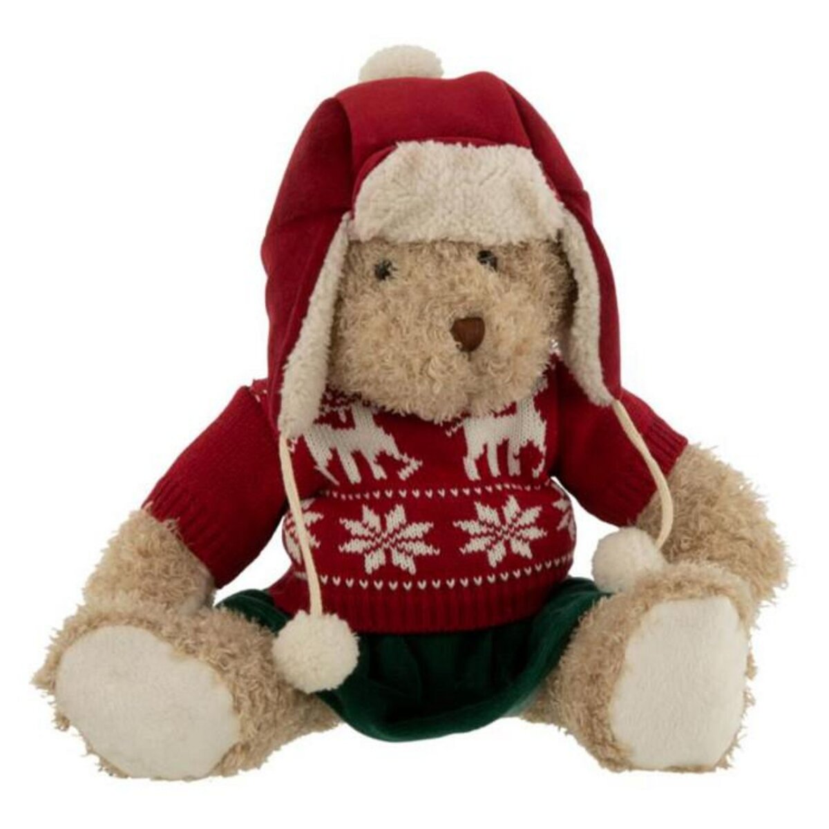 Paris Prix Peluche Ours Fille  Pull de Noël  40cm Multicolore